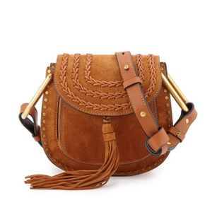 Chloé Brown Suede Crossbody Bag with Tassel